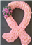 Eileen Jenkins pink cancer badge