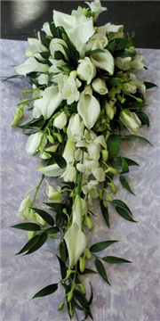 long calla lily and rose shower