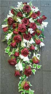 artificial bridal shower bouquet